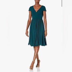 Dress the Population Teal Midi Dress